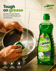 SoBlass Green Lemon Dishwashing <b>Liquid</b> Detergent Hand and Utensil Cleaner Super Degreaser for Kitchen Cleaning - Product Image 3