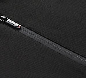 Blouson Bomber Homme Personnalisé Bleu Marine Doublure Rayée Premium Coupe Slim Veste Décontractée Légère Zippée pour Affaires - Product Image 5