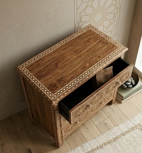 Handcrafted Solid Wood Luxury <b>Dining</b> Sideboard Bedside Table Moroccan Inlay <b>Storage</b> <b>Cabinet</b> Modern Bedroom Living <b>Room</b> Furniture - Product Image 4