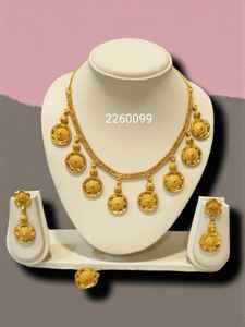 AWAIS HOUSE Collar y Pulsera de Lujo Vintage Chapado en Oro con Engaste de Garra Infinito, Estilo Hip Hop, con Diamantes, para Boda y Fiesta, Nupcial - Product Image 4