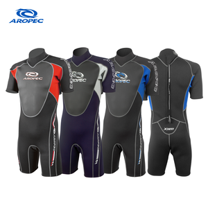 Traje de Neopreno Corto Aropec Personalizado de 3/2mm para Hombre, Traje de Buceo Térmico OEM/ODM con Malla Fina, Sellado Impermeable en el Pecho y Cuello Ajustable - Product Image 1