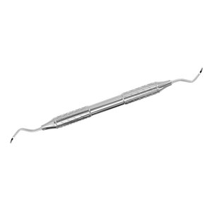 Raspador Dental Universal M23A de Acero Inoxidable, Instrumento Periodontal de Doble Extremo, Raspador Universal con Mango Ergonómico para Higiene Dental - Product Image 3