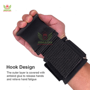 ขายส่งตะขอเกี่ยวยกน้ำหนักนีโอพรีนดีไซน์ใหม่ พร้อมโลโก้สั่งทำได้ MOQ ต่ำ สำหรับการฝึกฟิตเนสและเพาเวอร์ลิฟติ้ง - Product Image 5