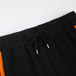 Sudadera de Cuello Redondo para Mujer de Alta Calidad con Bloques de Color, Manga Larga, Naranja, Negro, Gris, Poliéster, Informal, para Otoño - Product Image 4