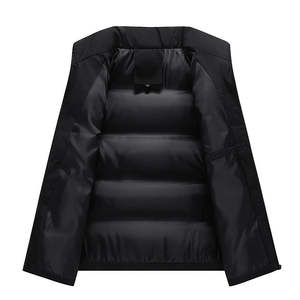 Chaleco acolchado para mujer al por mayor, chaqueta de invierno sin mangas, abrigo con cremallera, relleno de algodón, chaleco corto acolchado azul para mujer - Product Image 2