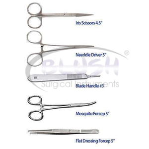 <b>Suture</b> Practice <b>Kit</b> Silicone Pad Veterinary Nursing Supplies Surgical <b>Kit</b> Medical Instrument Hospital Use By Blush Surgical - Product Image 4