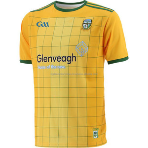 GAA Football Kit 100% Polyester Soccer Jersey Front Logo Solid Design Short Sleeve Length OEM Service Top Style Available Set - Product Image 1