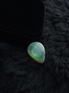 Natural Ethiopian <b>Opal</b> Pear Cut Cabochon Multi Color Fire Flashy Loose Gemstone No Treatments for Jewelry - Product Image 2