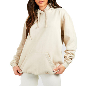 Sweat-shirt à capuche ample pour femme en coton épais, style streetwear moderne et décontracté, confortable pour l'hiver, imperméable - Product Image 1