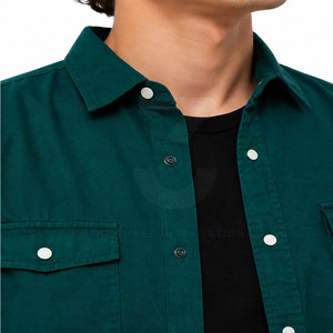 Trendy Urban Lifestyle Breathable Eco-Friendly Spring Cotton <b>Men</b> <b>Jeans</b> <b>Shirts</b> Casual Style Quick Dry Low Minimum Order - Product Image 4