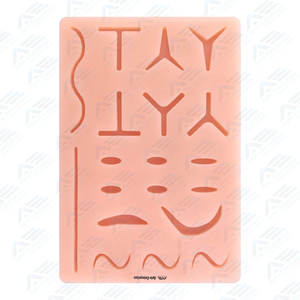 Coussin d'entraînement à la suture médicale amélioré, modèle de peau en silicone réutilisable pour la formation médicale avec plaies pré-découpées - Product Image 5