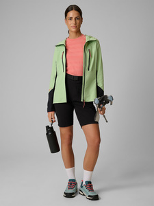 Personalized <b>Women's</b> Softshell Hooded <b>Jacket</b> Outdoor Casual Full Zip Wind Resistant Utility Pocket Lightweight Performance Wear - Product Image 4