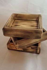 Handmade Oak Wood Square Tray Small Serving Tray & Workspace Desk Organizer Tray By HWC - Product Image 4