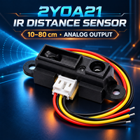 Capteur de distance infrarouge Stock GP2Y0A21YK0F 2Y0A21 GP2D12 10-80cm, module détecteur de proximité à sortie analogique avec câble