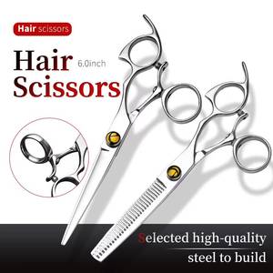 Ciseaux de coiffure professionnels Morje pour effiler les cheveux, en acier inoxydable 4Cr13, 28 dents, pour droitiers, manche moyen, légers, pour salon - Product Image 4