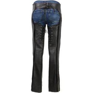 Samroz Sports Premium Leather Seamless Fusing Motorcycle <b>Riding</b> <b>Chaps</b> for Women Bikers All Seasons - Product Image 6