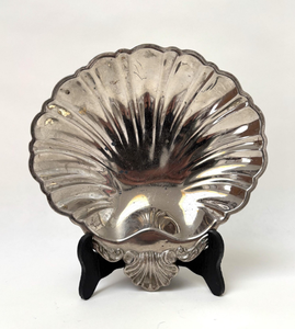 Heavy Duty Silver <b>bowl</b> tray With Sea shell L Shaped Preventing Tipping Over Ideal For Regular <b>Smokers</b> And Outdoor Settings - Product Image 5