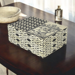 Nueva llegada: Caja de almacenamiento de joyas hecha a mano con incrustaciones de hueso, diseño de lujo, caja para collares con incrustaciones de hueso para mujer - Product Image 1