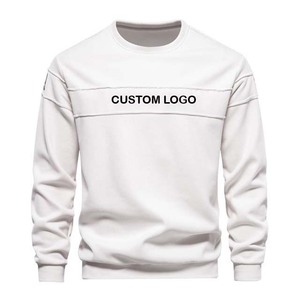 Sudadera de Cuello Redondo para Hombre, Color Sólido, Corte Regular, Tejido de Algodón, Estilo Casual para Otoño, Logotipo Personalizado con Impresión Frontal - Product Image 6