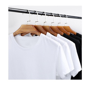 Conception de logo personnalisée OEM, T-shirt unisexe décontracté d'été à manches courtes, en coton soie glacée de haute qualité, épais, séchage rapide et respirant - Product Image 1
