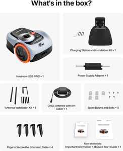 Tondeuse robotisée Segway Navimow i205 AWD sans limiteur de zone, transmission intégrale pour pentes jusqu'à 45% - Product Image 3