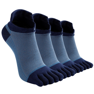 Chaussettes de sport ODM à cinq orteils, coupe basse, en maille respirante, talon renforcé, en coton, fabriquées sur mesure en usine au Vietnam, anti-bactériennes - Product Image 4