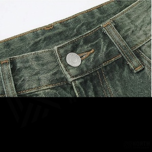 Customization Support Washed Canvas Polyester/Cotton <b>Jeans</b> Shorts <b>Mens</b> Long Baggy Streetwear High Quality Premium Casual Wear - Product Image 4