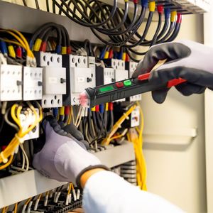 Detector de Voltaje sin Contacto de Sensibilidad Ajustable, Doble Rango AC 12V-1000V/48V-1000V, Probador de Cable Vivo y Neutro para Medidores de Voltaje - Product Image 2