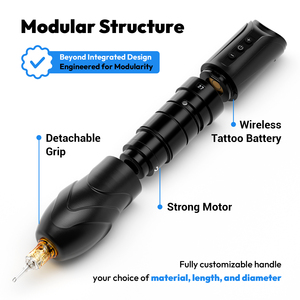Máquina Rotativa Inalámbrica para Tatuajes con Trazo Ajustable para Arte Corporal y Maquillaje Permanente - Product Image 2