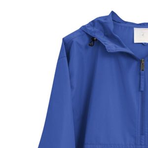 Veste unisexe pliable bleu roi brodée coupe-vent légère résistante à l'eau pour l'extérieur – Vêtement de mode haut de gamme - Product Image 5