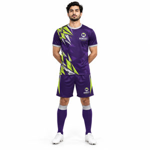 Uniforme de Fútbol para Hombre Mangoes Fashion, Sublimado, Transpirable, Cuello en V, Manga Corta, 100% Poliéster, Protección UPF 50 - Product Image 3