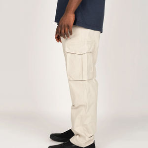 Pantalon cargo décontracté pour homme, antibactérien, respirant, séchage rapide, léger, en coton et élasthanne, de haute qualité, lavé - Product Image 4