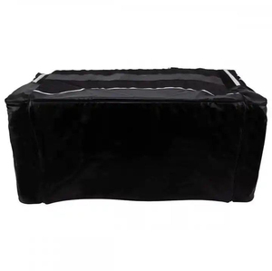 Sac de voyage noir de grande capacité, sac de sport unisexe avec poignée souple et fermeture éclair - Product Image 3