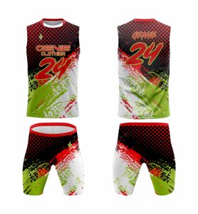 Uniforme de Fútbol 7v7 con Impresión por Transferencia de Calor, Logotipo del Equipo Personalizado, Números, Cuello Redondo sin Mangas, Correa Ajustable, Cintura Elástica, Unisex - Product Image 1