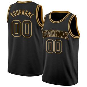 Maillot de basket-ball rayé bleu personnalisé avec impression sublimée du nom et du numéro de l'équipe, débardeur en maille sans manches unisexe, taille adulte - Product Image 2