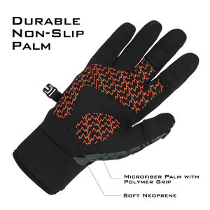 Guantes de pesca ligeros con tejido elástico de secado rápido, protección solar y aberturas para los dedos para atar señuelos y anzuelos. - Product Image 4