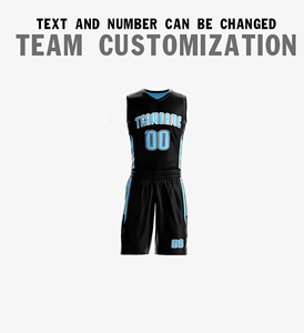 Ensemble d'uniformes de basketball entièrement personnalisables par sublimation pour hommes, en matériau respirant, avec logo personnalisé et design d'équipe moderne - Product Image 2