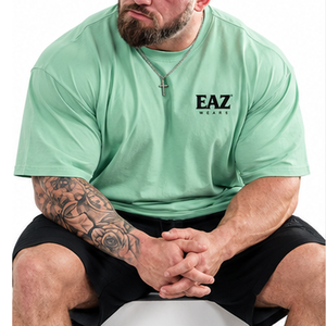 T-shirts de performance pour hommes, anti-transpiration, séchage rapide, antibactériens, pour la gym, l'entraînement, le sport, personnalisables OEM ODM, vêtements de sport - Product Image 6