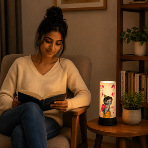 Krishna LED <b>Night</b> Lamp Acrylic Spiritual Table <b>Light</b> USB Powered Touch Decorative Bedside Diwali Gift for Home Office Temple - Product Image 2