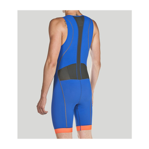 Combinaison de cyclisme réversible unisexe personnalisée par le fabricant, respirante, une pièce, pour triathlon, avec fermeture éclair sur la poitrine, vente en gros pour le cyclisme - Product Image 5