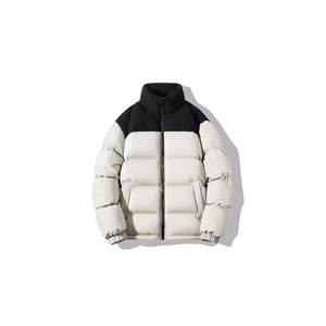 Chaqueta acolchada de invierno para hombre personalizada OEM al por mayor, chaqueta acolchada cálida con capucha y cuello levantado de burbujas, chaqueta acolchada de invierno con - Product Image 5