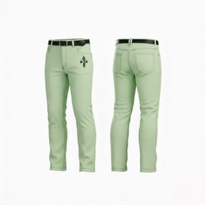 กางเกงยีนส์ผู้ชายคุณภาพสูง 100% ผ้าฝ้าย เบาสบาย ระบายอากาศได้ดี ทรงลำลอง ซักแบบวินเทจ ทรงตรงปานกลาง ผลิตโดย RIVIAN ATLANTIC - Product Image 1