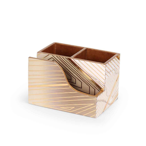Porta Cubiertos de Madera Impresa de Primera Calidad, Organizador de Mesa de Comedor Hecho a Mano de Lujo para Decoración del Hogar - Product Image 2