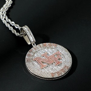 Fashion Jewelry Luxury Custom Name Letter <b>Pendant</b> VVS Moissanite 925 <b>Silver</b> 18K Gold Plated Hip Hop <b>Initial</b> Letter <b>Pendant</b> - Product Image 1