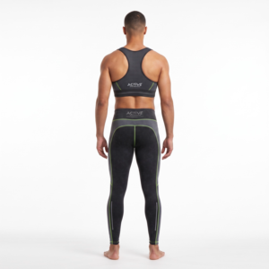 Conjunto de Sujetador Deportivo y Leggings de Compresión Personalizados para Hombre, Poliéster Reciclado, Cintura Alta, Ropa Deportiva Activa, OEM - Product Image 2