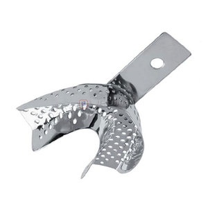 Plateau d'empreinte dentaire de qualité supérieure avec bordure M Perf. (Inférieur, D) Acier inoxydable réutilisable autoclavable orthodontique - Product Image 2