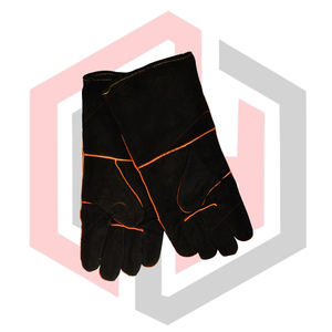 Gants de soudage en cuir de vache, paume renforcée, pour soudeurs TIG MIG, antistatiques et anti-chocs, pour pompiers - Product Image 3