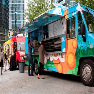 Street Food Truck With Mobile Kitchen Equipment Cooking Counter Service Window Refrigerated Storage Cabinets - Product Image 5