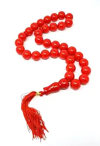 Tasbih religieux en résine peinte à la main, perles de prière musulmanes, 99 perles, Misbaha Subha éco-responsable, chapelet Ramadan Aïd - Product Image 2