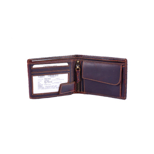 Modern Professional Men Genuine Leather Short <b>Wallet</b> RFID Blocking Multiple <b>Card</b> Slots Compact Bifold <b>Wallet</b> Custom OEM - Product Image 2